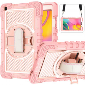 Husa pentru Samsung Galaxy Tab A 8.0 2019 T290/T295 - Techsuit StripeShell 360 - Pink - Img 1