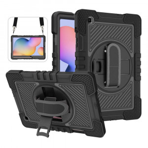 Husa pentru Samsung Galaxy Tab S6 Lite 10.4 (2020 / 2022) - Techsuit StripeShell 360 - Black - Img 1