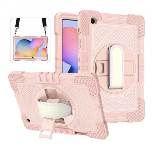 Husa pentru Samsung Galaxy Tab S6 Lite 10.4 (2020 / 2022) - Techsuit StripeShell 360 - Pink - Img 1