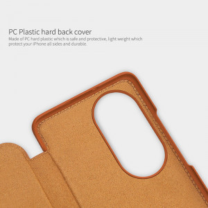 Husa telefon Huawei P50 Pro - Nillkin QIN Leather Case - Brown - Img 3