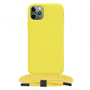 Husa telefon iPhone 11 Pro Max - Techsuit Crossbody Lanyard - Yellow - Img 1