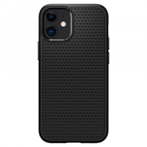 Husa telefon iPhone 12 / 12 Pro - Spigen Liquid Air - Matte Black - Img 2