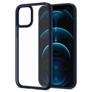 Husa telefon iPhone 12 / 12 Pro - Spigen Ultra Hybrid - Navy Blue - Img 3