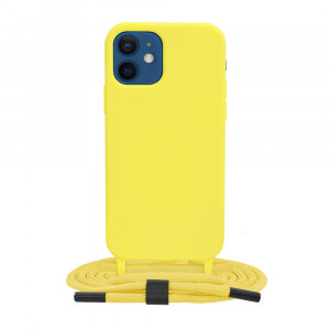 Husa telefon iPhone 12 - Techsuit Crossbody Lanyard - Yellow - Img 1