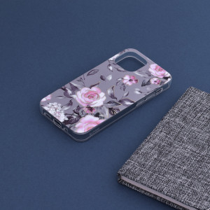 Husa telefon iPhone 13 mini - Techsuit Marble Series - Bloom of Ruth Gray - Img 4