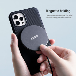 Husa telefon iPhone 13 Pro - Nillkin Super Frosted Shield Pro Magnetic - Black - Img 3