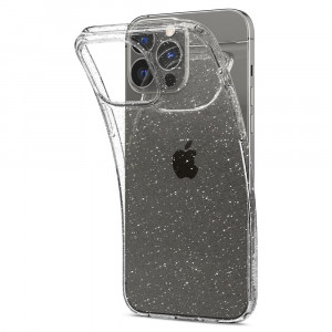 Husa telefon iPhone 13 Pro - Spigen Liquid Crystal Glitter - Crystal Quartz - Img 4