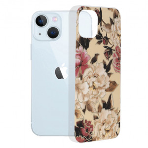 Husa telefon iPhone 13 - Techsuit Marble Series - Mary Berry Nude - Img 1