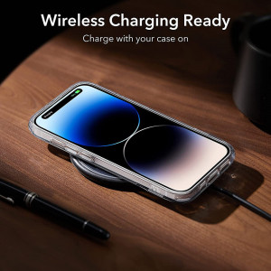 Husa telefon iPhone 14 Pro - ESR Air Shield Boost Kickstand - Clear - Img 3