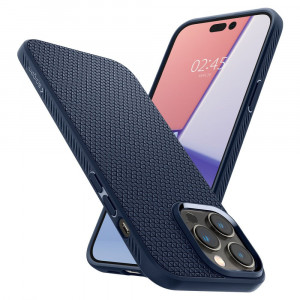 Husa telefon iPhone 14 Pro - Spigen Liquid Air - Navy Blue - Img 3