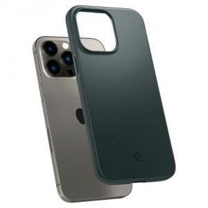 Husa telefon iPhone 14 Pro - Spigen Thin Fit - Abyss Green - Img 2