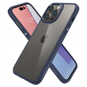 Husa telefon iPhone 14 Pro - Spigen Ultra Hybrid - Navy Blue - Img 4
