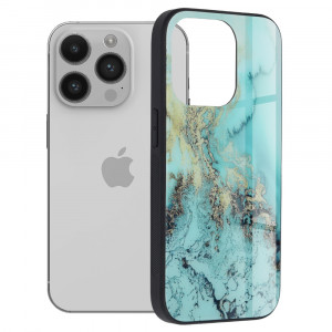 Husa telefon iPhone 14 Pro - Techsuit Glaze Series - Blue Ocean - Img 1