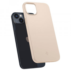 Husa telefon iPhone 14 - Spigen Thin Fit - Sand Beige - Img 2