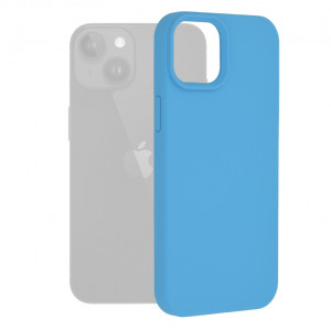 Husa telefon iPhone 15 Plus - Techsuit Soft Edge Silicone - Denim Blue - Img 1