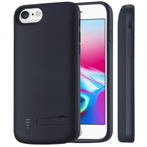 Husa telefon iPhone 6 / 6s / 7 / 8 / SE 2020 / SE 2022 cu Baterie de 5500mAh - Techsuit Power Pro - Black - Img 3
