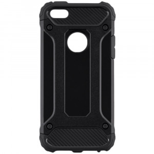Husa telefon iPhone SE, 5, 5S - Techsuit Hybrid Armor - Black - Img 2