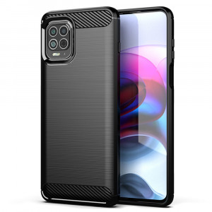 Husa telefon Motorola Moto G100 - Techsuit Carbon Silicone - Black - Img 1
