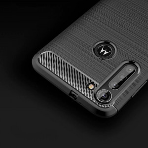 Husa telefon Motorola Moto G8 Power - Techsuit Carbon Silicone - Black - Img 2