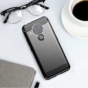Husa telefon Nokia 5.4 - Techsuit Carbon Silicone - Black - Img 4