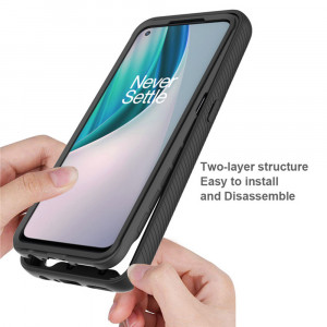Husa telefon Oneplus Nord N10 5G + Folie - Techsuit Defense360 Pro - Black - Img 4