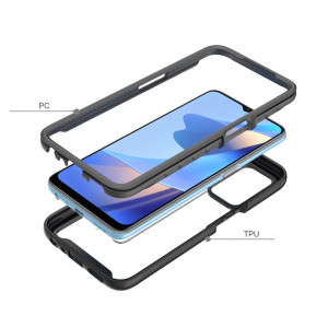 Husa telefon Oppo A16 / A16s / A54s + Folie - Techsuit Defense360 Pro - Black - Img 2