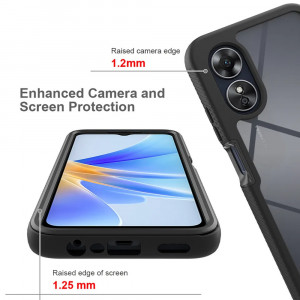 Husa telefon Oppo A17 + Folie - Techsuit Defense360 Pro - Black - Img 3