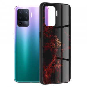 Husa telefon Oppo A94 4G / Reno5 Lite - Techsuit Glaze Series - Red Nebula - Img 1