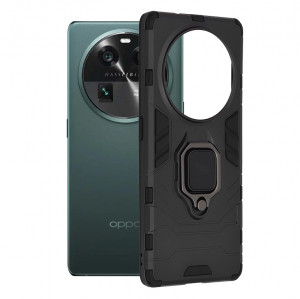Husa telefon Oppo Find X6 - Techsuit Silicone Shield - Black - Img 1