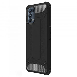 Husa telefon Oppo Reno5 Pro 5G - Techsuit Hybrid Armor - Black - Img 1