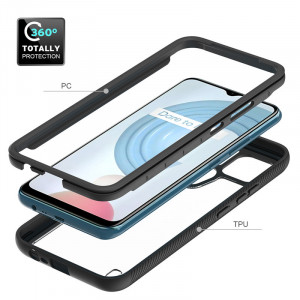 Husa telefon Realme C21Y / C25Y + Folie - Techsuit Defense360 Pro - Black - Img 2