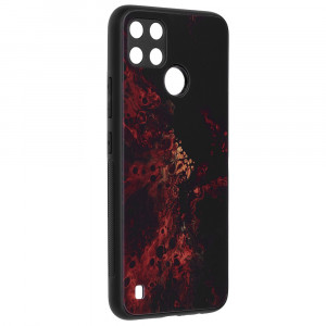 Husa telefon Realme C21Y / C25Y - Techsuit Glaze Series - Red Nebula - Img 3