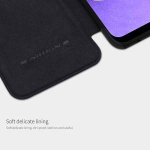 Husa telefon Samsung Galaxy A03s - Nillkin QIN Leather Case - Black - Img 3