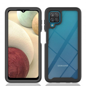 Husa telefon Samsung Galaxy A12 / A12 Nacho + Folie - Techsuit Defense360 Pro - Black - Img 3