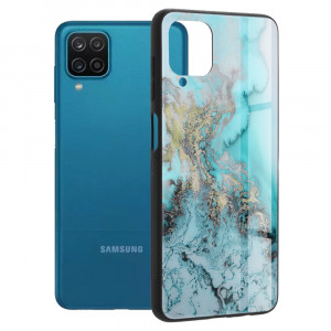 Husa telefon Samsung Galaxy A12 / A12 Nacho - Techsuit Glaze Series - Blue Ocean - Img 1