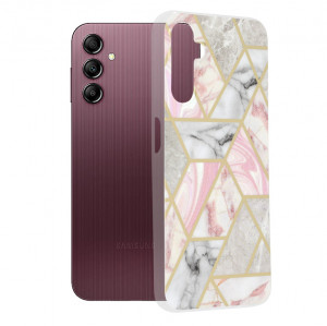 Husa telefon Samsung Galaxy A14 4G / A14 5G - Techsuit Marble Series - Pink Hex - Img 1