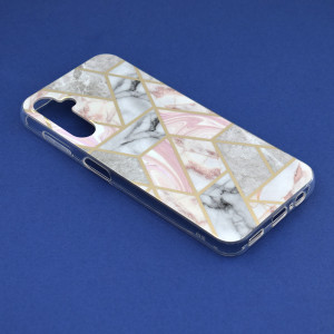 Husa telefon Samsung Galaxy A14 4G / A14 5G - Techsuit Marble Series - Pink Hex - Img 2
