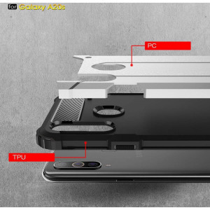 Husa telefon Samsung Galaxy A20s - Techsuit Hybrid Armor - Black - Img 4