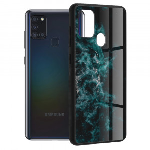 Husa telefon Samsung Galaxy A21s - Techsuit Glaze Series - Blue Nebula - Img 1