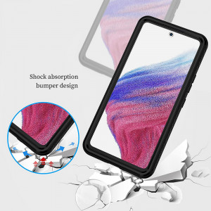 Husa telefon Samsung Galaxy A53 5G + Folie - Techsuit Defense360 Pro - Black - Img 3