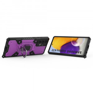 Husa telefon Samsung Galaxy A72 4G / A72 5G - Techsuit Honeycomb Armor - Rose-Violet - Img 2