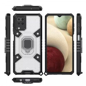 Husa telefon Samsung Galaxy F12 / M12 - Techsuit Honeycomb Armor - Black - Img 2