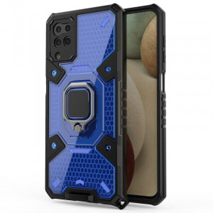 Husa telefon Samsung Galaxy F12 / M12 - Techsuit Honeycomb Armor - Blue - Img 1