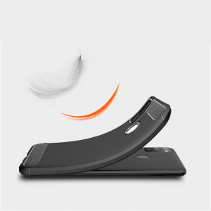 Husa telefon Samsung Galaxy M21 / M30S - Techsuit Carbon Silicone - Black - Img 3