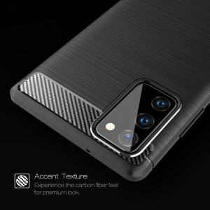 Husa telefon Samsung Galaxy Note 20 / Note 20 5G - Techsuit Carbon Silicone - Black - Img 2