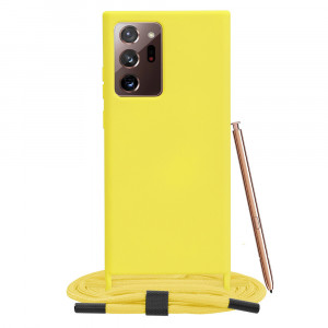 Husa telefon Samsung Galaxy Note 20 Ultra 4G / Note 20 Ultra 5G - Techsuit Crossbody Lanyard - Yellow - Img 1