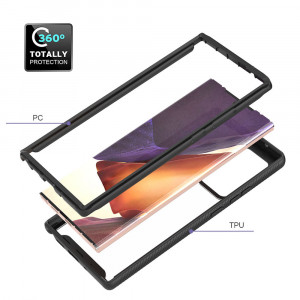 Husa telefon Samsung Galaxy Note 20 Ultra / Note 20 Ultra 5G + Folie - Techsuit Defense360 Pro - Black - Img 2