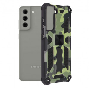 Husa telefon Samsung Galaxy S21 FE 5G - Techsuit Blazor Series - Camo Lime - Img 1
