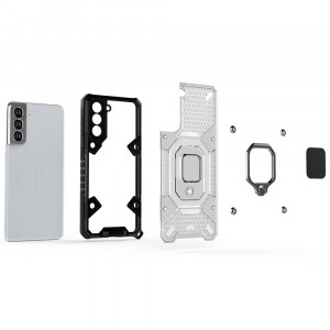 Husa telefon Samsung Galaxy S21 FE 5G - Techsuit Honeycomb Armor - Black - Img 3