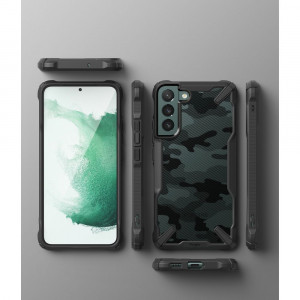 Husa telefon Samsung Galaxy S22 Plus - Ringke Fusion X Design - Camo Black - Img 2
